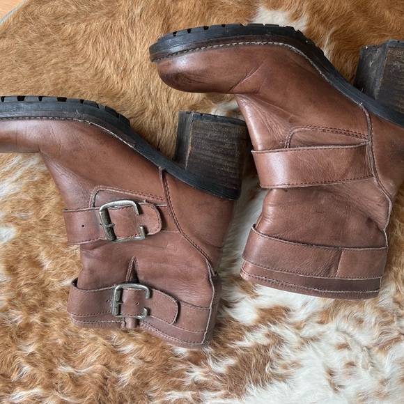 Bertie biker boots, Chestnut - Picture 2 of 2